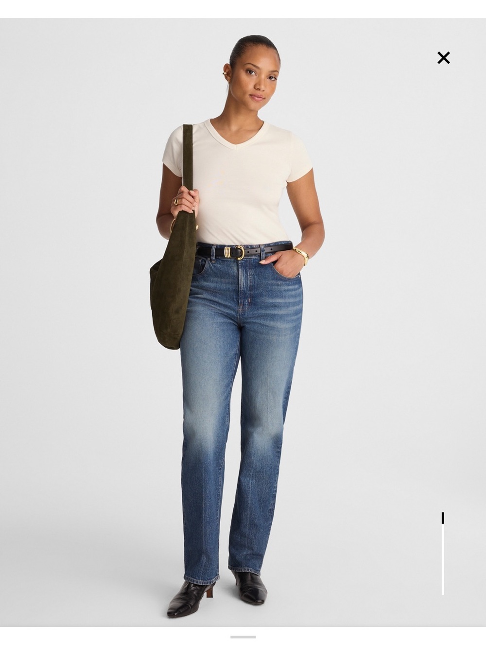 Madewell Curvy Longline Straight Jean